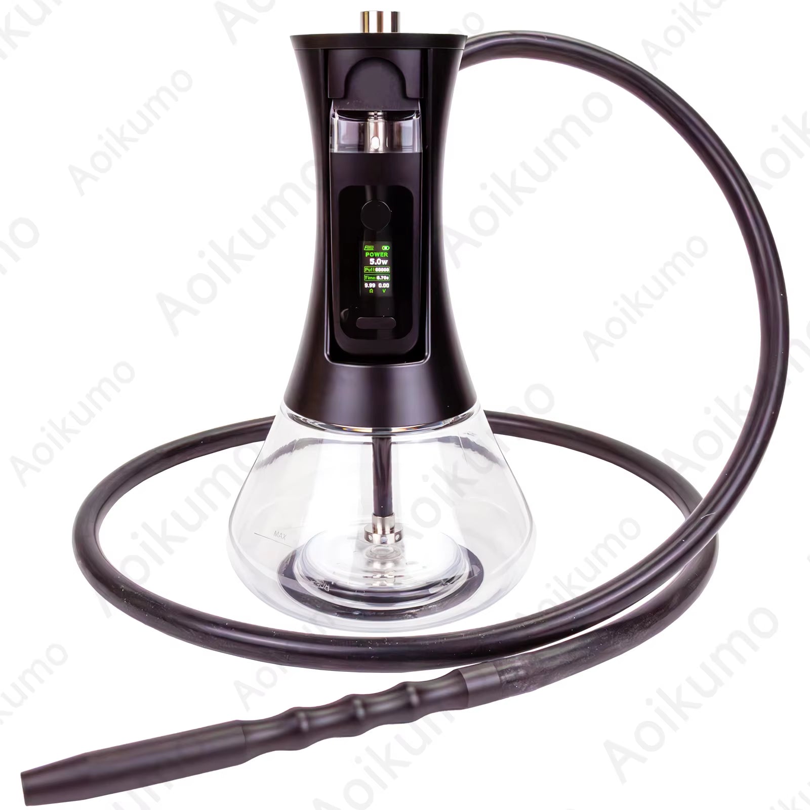 2024 New Electronic Hookah Set Narguile Cachimbas Chicha Adjustable Power Output Portable Band LED Display Complete Shisha