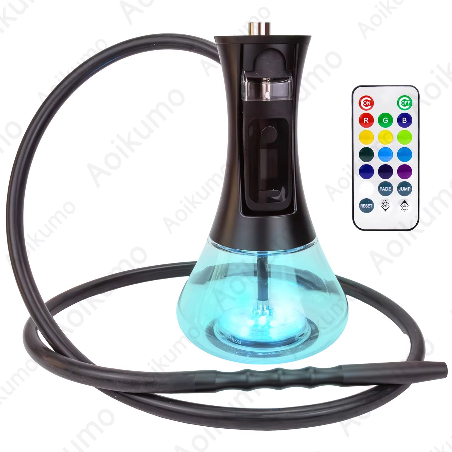 2024 New Electronic Hookah Set Narguile Cachimbas Chicha Adjustable Power Output Portable Band LED Display Complete Shisha